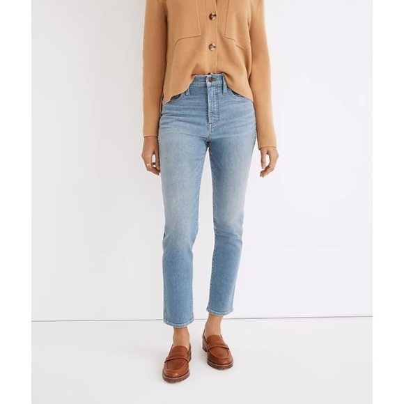 Madewell Denim - Madewell Petite Stovepipe Jeans in Euclid Wash Sz 26P NE064